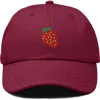 Dalix Strawberry Hat In Maroon
