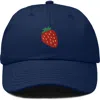 Dalix Strawberry Hat In Navy Blue