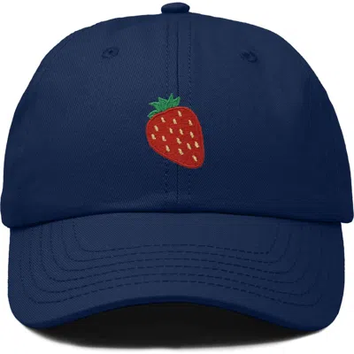 Dalix Strawberry Hat In Navy Blue