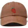 Dalix Strawberry Hat In Washed Orange