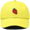 Dalix Strawberry Hat In Yellow