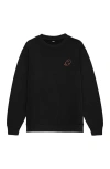 Dalix Sunny Days Ghost  Fleece Sweatshirt In Black