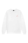 Dalix Sunny Days Ghost  Fleece Sweatshirt In White