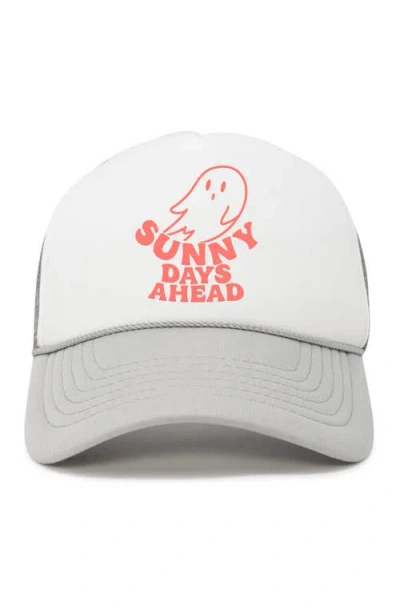 Dalix Sunny Days Snapback Trucker Hat In Gray