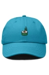 Dalix Sushi Roll Embroidered Dad Hat In Teal