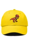 Dalix T-rex Embroidered Casual Cap In Gold