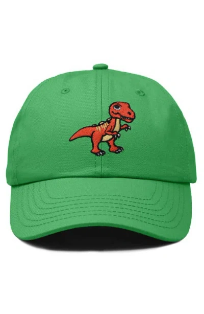 Dalix T-rex Embroidered Casual Cap In Kelly Green