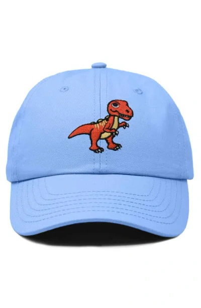 Dalix T-rex Embroidered Casual Cap In Light Blue