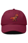 Dalix T-rex Embroidered Casual Cap In Maroon