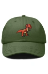 Dalix T-rex Embroidered Casual Cap In Olive