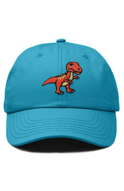 Dalix T-rex Embroidered Casual Cap In Teal