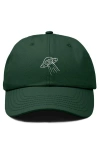 Dalix Ufo Embroidered Adjustable Dad Cap In Dark Green