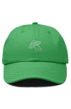 Dalix Ufo Embroidered Adjustable Dad Cap In Kelly Green