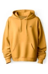 Dalix Ufo Fleece Hoodie In Gold