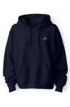 Dalix Ufo Fleece Hoodie In Navy Blue