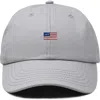 Dalix Usa Flag Dad Cap In Gray