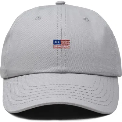 Dalix Usa Flag Dad Cap In Gray