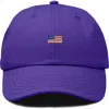 Dalix Usa Flag Dad Cap In Purple