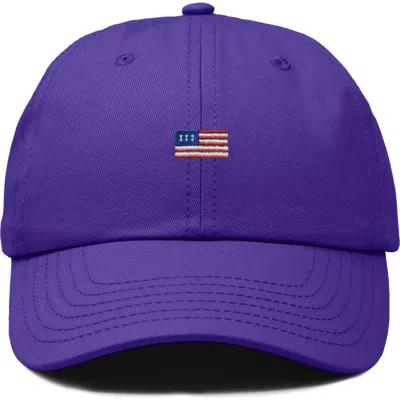 Dalix Usa Flag Dad Cap In Purple