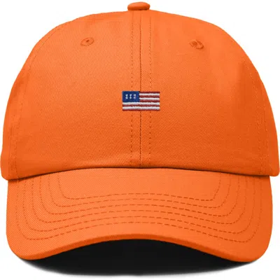 Dalix Usa Flag Dad Cap In Red