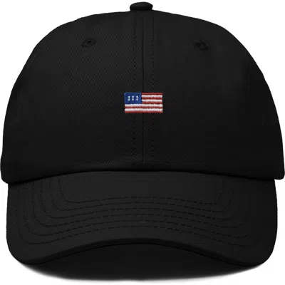 Dalix Usa Flag Dad Cap In White