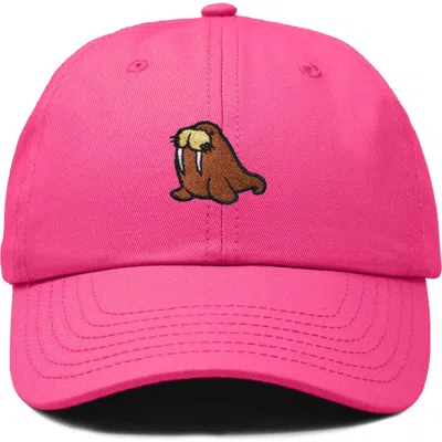 Dalix Walrus Embroidered Outdoor Cap In Pink