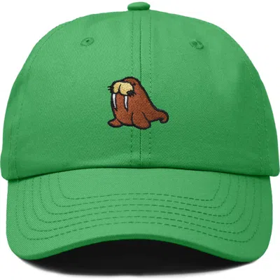 Dalix Walrus Embroidered Outdoor Cap In Green