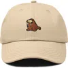 Dalix Walrus Embroidered Outdoor Cap In Khaki