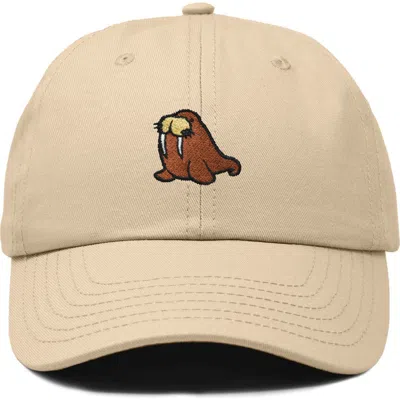 Dalix Walrus Embroidered Outdoor Cap In Brown