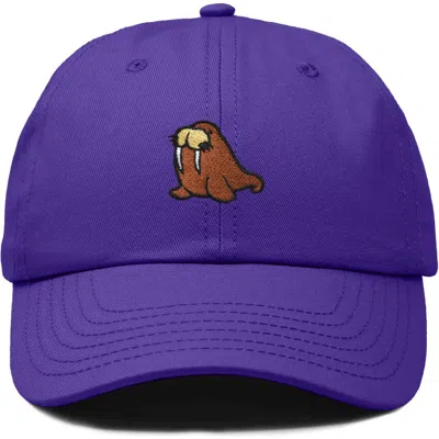 Dalix Walrus Embroidered Outdoor Cap In Purple