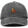 Dalix Walrus Embroidered Outdoor Cap In Washed Black
