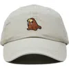 Dalix Walrus Embroidered Outdoor Cap In Washed Stone White