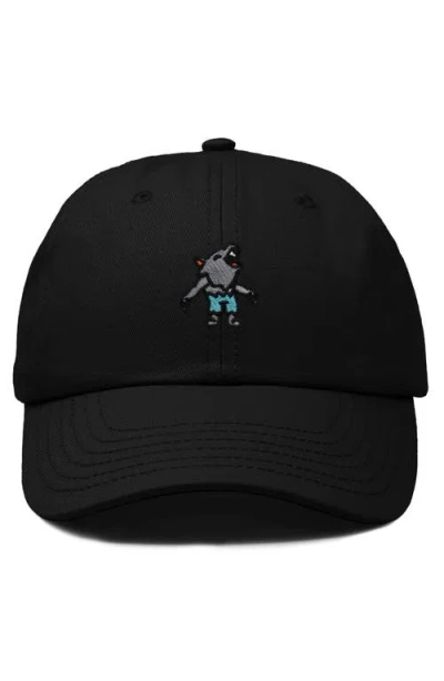 Dalix Werewolf Embroidered Dad Hat In Black