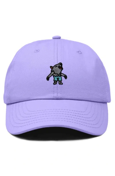 Dalix Werewolf Embroidered Dad Hat In Lavender