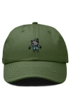 Dalix Werewolf Embroidered Dad Hat In Olive