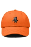 Dalix Werewolf Embroidered Dad Hat In Orange