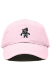 Dalix Werewolf Embroidered Dad Hat In Washed Pink