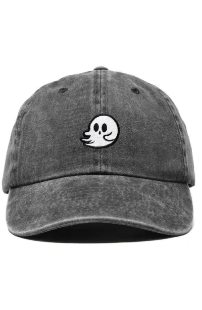Dalix Whisper Ghost Dad Cap In Black