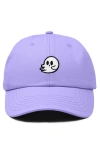 Dalix Whisper Ghost Dad Cap In Burgundy