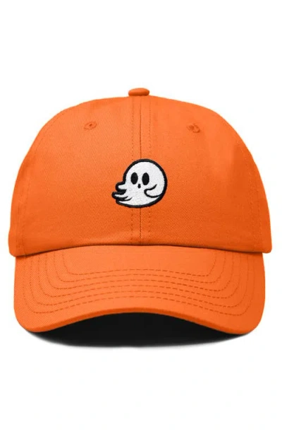 Dalix Whisper Ghost Dad Cap In Orange