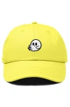 Dalix Whisper Ghost Dad Cap In Yellow