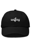 Dalix Wifey Embroidered Everyday Cap In Black