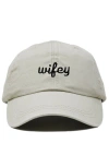 Dalix Wifey Embroidered Everyday Cap In White