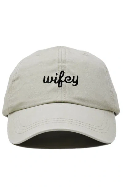 Dalix Wifey Embroidered Everyday Cap In White