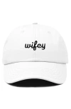 Dalix Wifey Embroidered Everyday Cap In White