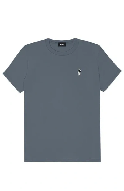 Dalix Womens Astronaut Jersey Relaxed Tee In Blue