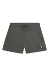 Dalix Womens Astronaut Midweight Washed Fleece Shorts In Gray