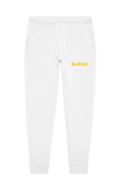 Dalix Womens Be Kind Jogger Pant In White