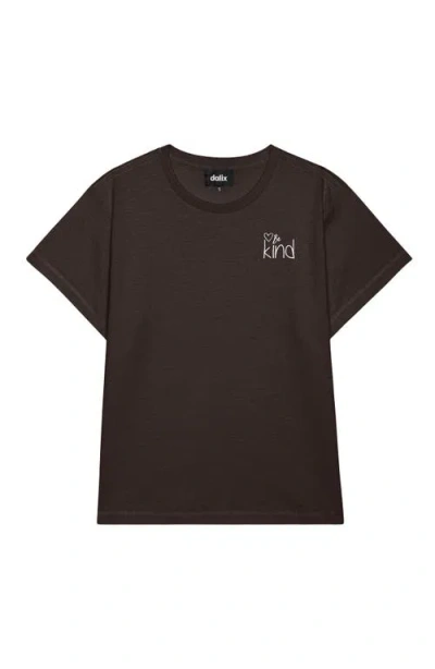 Dalix Womens Be Kind Light Weight High Waisted Tee In Black