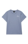 Dalix Womens Be Kind Light Weight High Waisted Tee In Blue